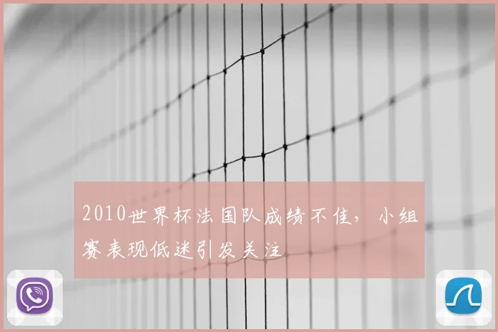 2010世界杯法国队成绩不佳,小组赛表现低迷引发关注